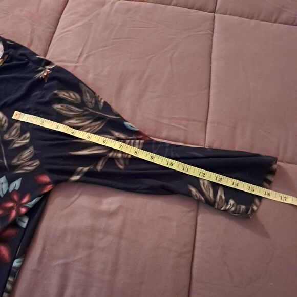 *Final Price* Caribbean Joe Top Women's Medium Stretch Tropical Hawaiian Summer - Picture 8 of 9